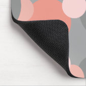 Orangengraue Moleküle Mauspad (Ecke)