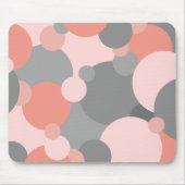 Orangengraue Moleküle Mauspad (Vorne)