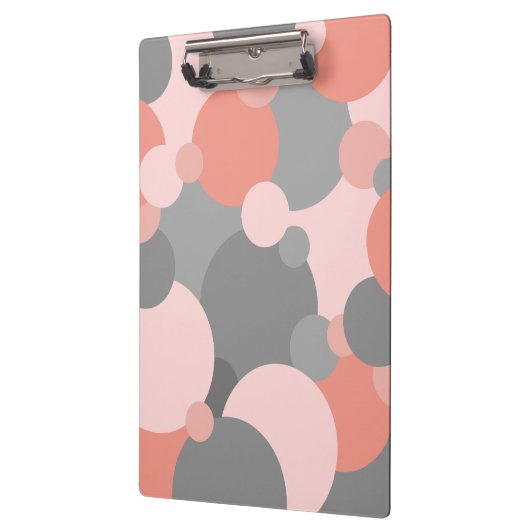 Orangengraue Moleküle Zwischenablage Klemmbrett (Links)