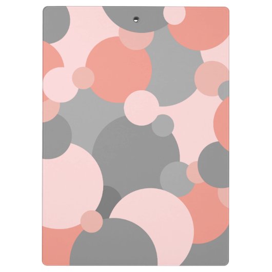 Orangengraue Moleküle Zwischenablage Klemmbrett (Rückseite)