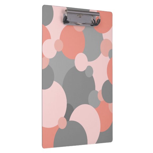 Orangengraue Moleküle Zwischenablage Klemmbrett (Rechts)