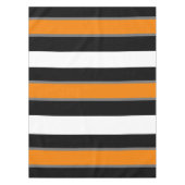 Orangengraue und schwarze Streifen Tischdecke (Vorderseite)