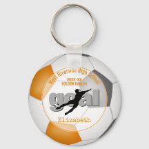 Orangengrauer Fußball-Mannschaft Farben Geschenke