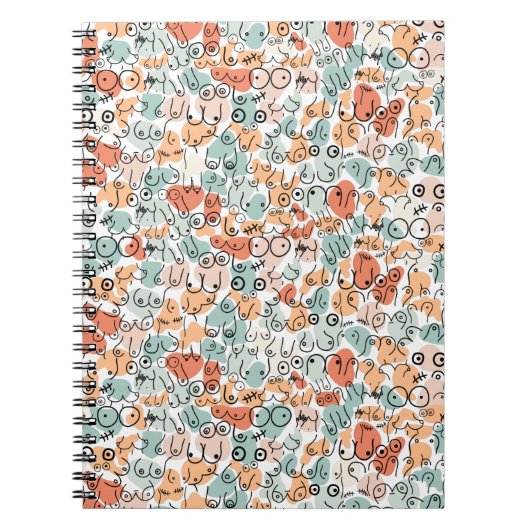 Orangengrün-Frauenspass Notizblock (Vorderseite)