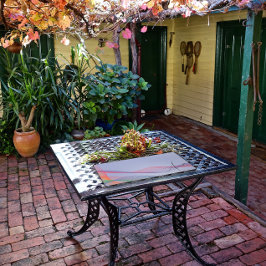 Orangengrün-Wave-Lavendel Schreibtischunterlage