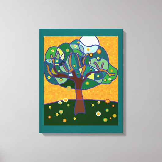 Orangenhain Leinwanddruck (Vorderseite)