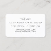 Orangenhain Visitenkarte (Rückseite)