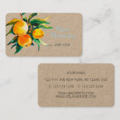 Orangenhain Visitenkarte (Vorne/Hinten)