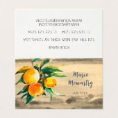 Orangenhain Visitenkarten (Außenseite Aufgefaltet)