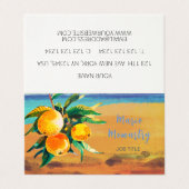 Orangenhain Visitenkarten (Außenseite Aufgefaltet)