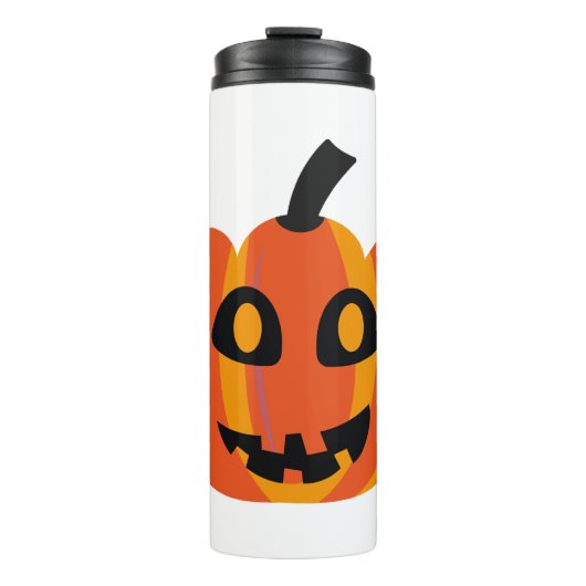 Orangenhalloween Thermosbecher (Vorderseite)