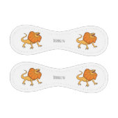 Orangenhals-Eidechsen-Cartoon Baseball (Paneele)
