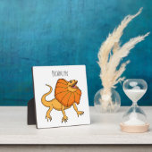 Orangenhals-Eidechsen-Cartoon Fotoplatte (InSitu)