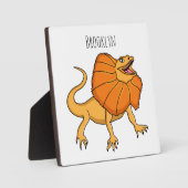 Orangenhals-Eidechsen-Cartoon Fotoplatte (Vorderseite)