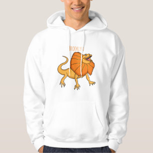 Orangenhals-Eidechsen-Cartoon Hoodie