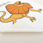 Orangenhals-Eidechsen-Cartoon Sherpadecke (3/4)