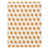 Orangenhals-Eidechsen-Cartoon Tischdecke (Vorderseite)