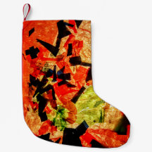 Orangenherbstweihnachtswein, Strumpf, Orange abstr