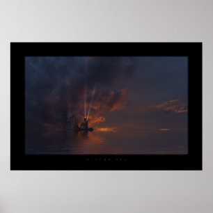 Orangenhimmel Poster