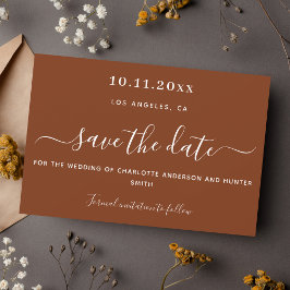 Orangenhochzeit mit Rost retten Datum Save The Date