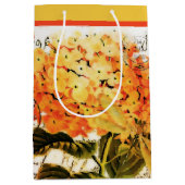 Orangenhydrangee und Libelle Mittlere Geschenktüte (Vorderseite)