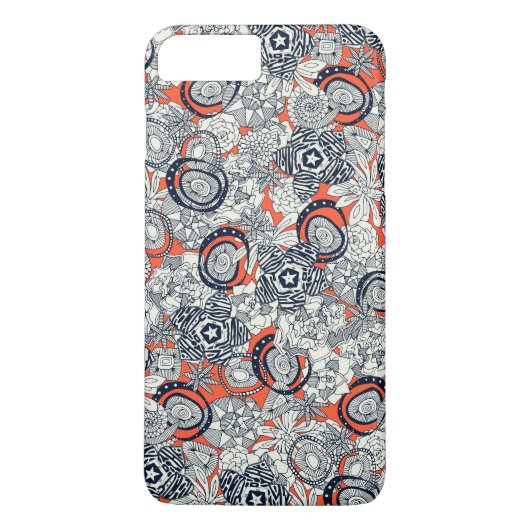 Orangenindigo Case-Mate iPhone Hülle (Rückseite)