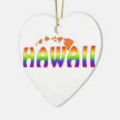 Orangeninseln Rainbow Hawaii Keramik Ornament (Links)