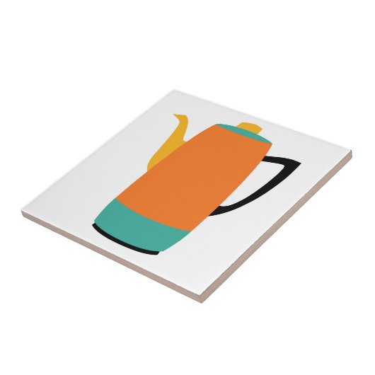 Orangenkaffee Fliese (Seite)