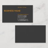 Orangenkante Visitenkarte (Vorne/Hinten)