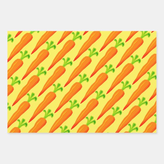 Orangenkarotten-Pflanze Geschenkpapier Set (Vorderseite 2)