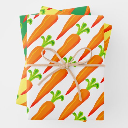 Orangenkarotten-Pflanze Geschenkpapier Set (Beispiel)
