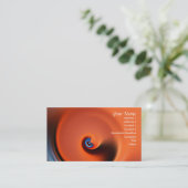 Orangenkarte Visitenkarte (Stehend Vorderseite)