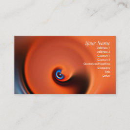 Orangenkarte Visitenkarte