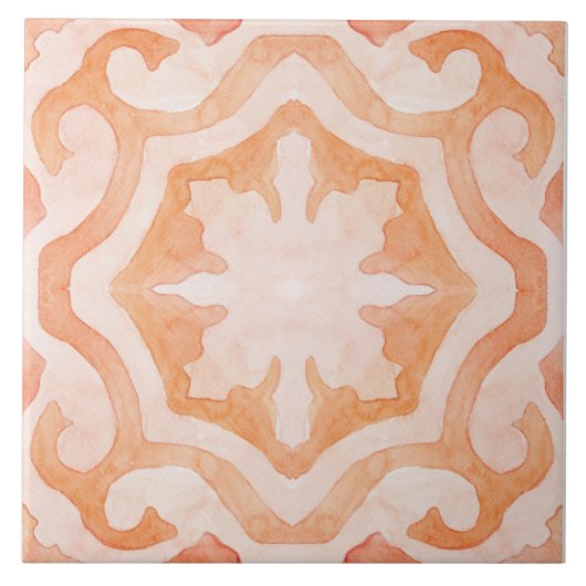 Orangenkaskade Fliese (Vorderseite)