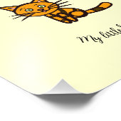 Orangenkatze Fotodruck (Ecke)