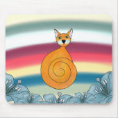 Orangenkatze Mousepad (Vorne)