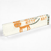 Orangenkatze Namensplakette