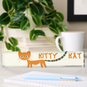 Orangenkatze Namensplakette