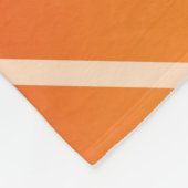 Orangenkeile aus Blut Fleecedecke (Ecke)