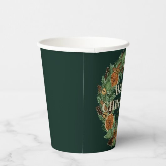 Orangenkiefer Rosengarten Grün Pappbecher (Rechts)