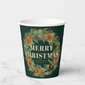 Orangenkiefer Rosengarten Grün Pappbecher (Vorderseite)