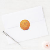 Orangenkleber Runder Aufkleber (Umschlag)