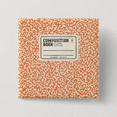 Orangenkomposition Button (Vorderseite)