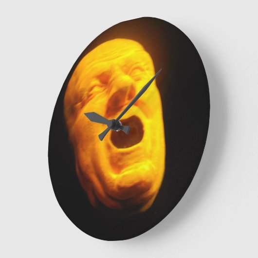 Orangenkopf Große Wanduhr (Winkel)