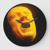 Orangenkopf Große Wanduhr (Vorderseite)
