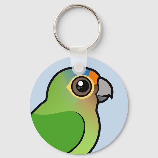 Orangenkopfsittich Schlüsselanhänger (Vorderseite)