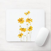 Orangenkosmos Blume Aquarell Mousepad (Mit Mouse)