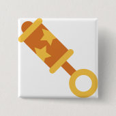 Orangenkraut Button (Vorderseite)