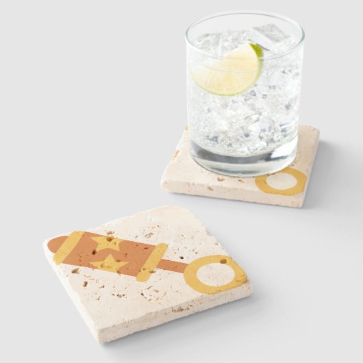 Orangenkraut Steinuntersetzer (Seitenansicht)