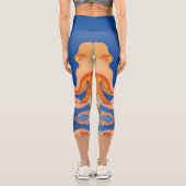 Orangenktopf Capri Leggings (Rückseite)